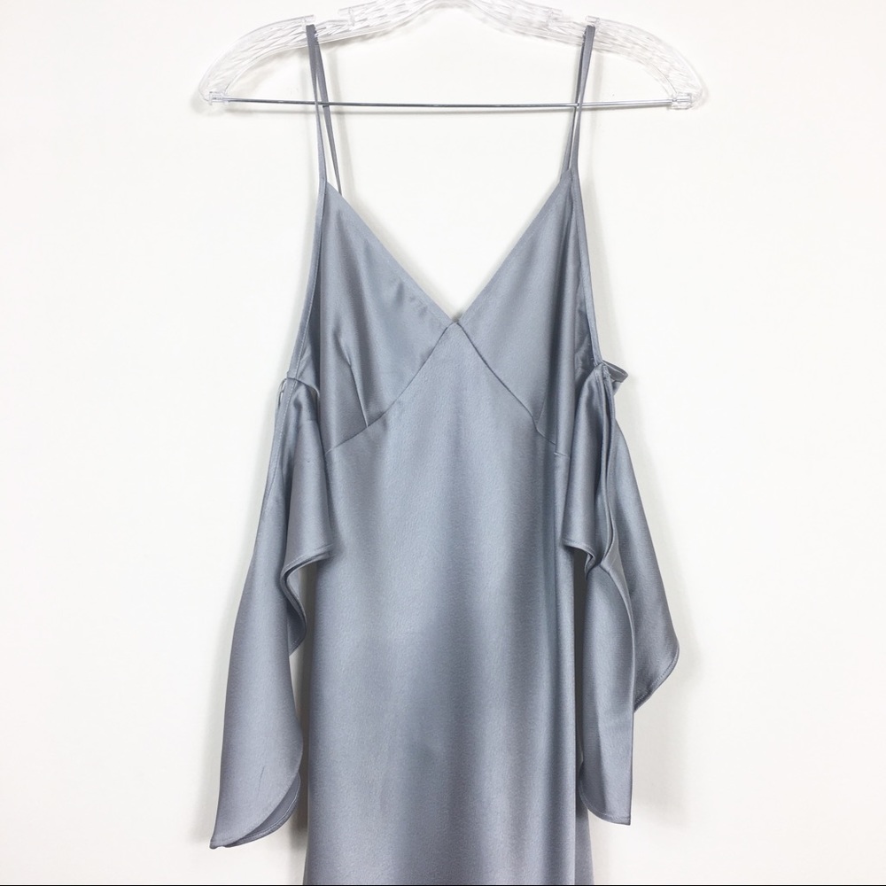 NEW! ASTR | Ruffle Cold Shoulder Full Maxi Dress - Picture 4 of 8
